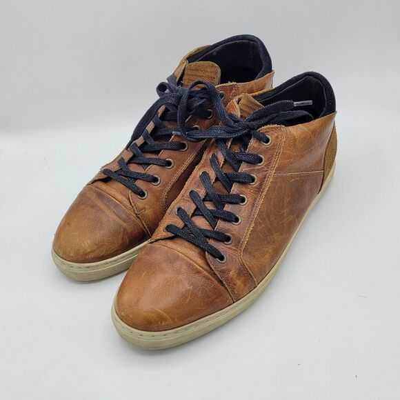 Bull Boxer Marcone Mixed Leather Men's Casual US Size 12 brown leather